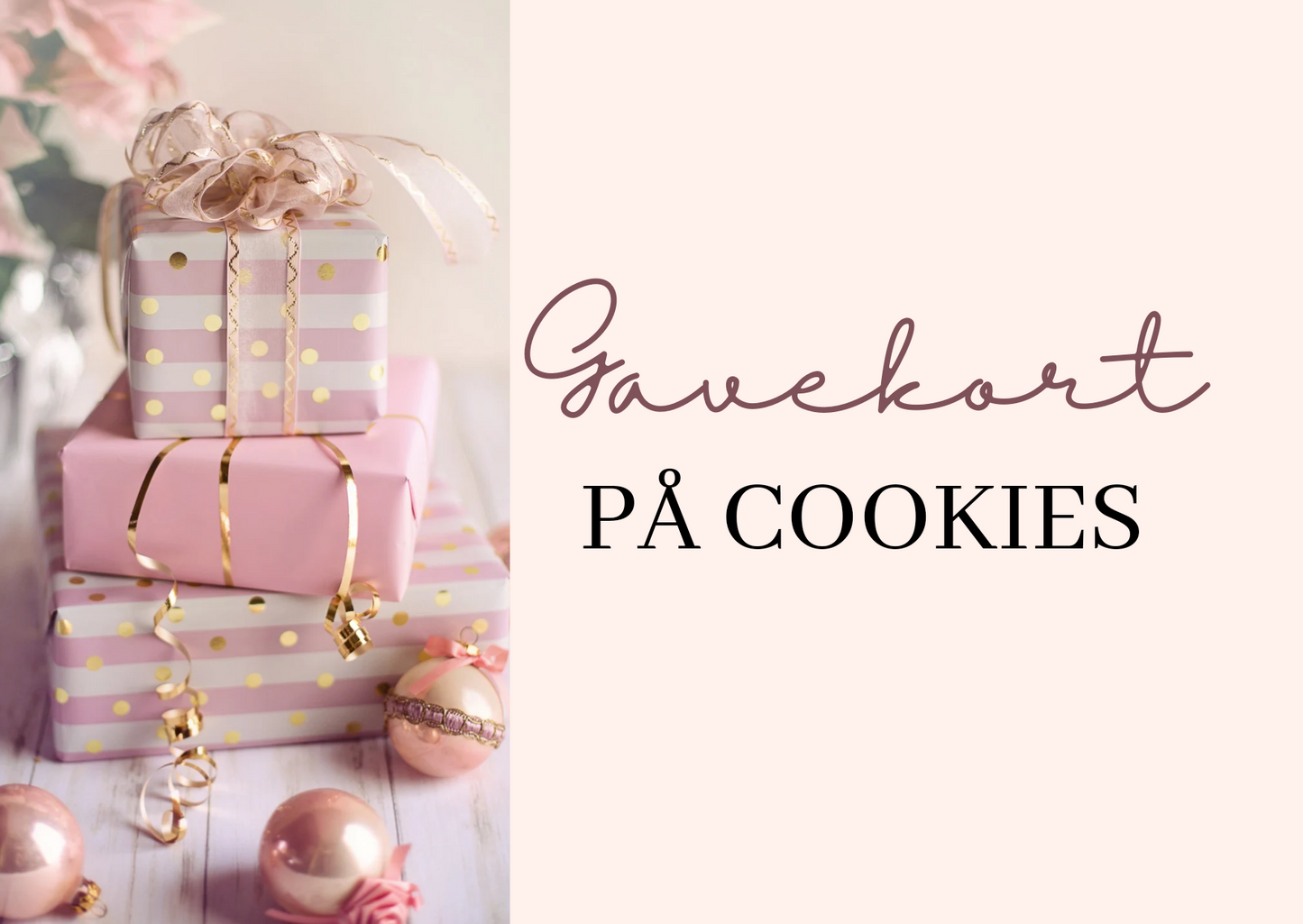 Gavekort på cookies